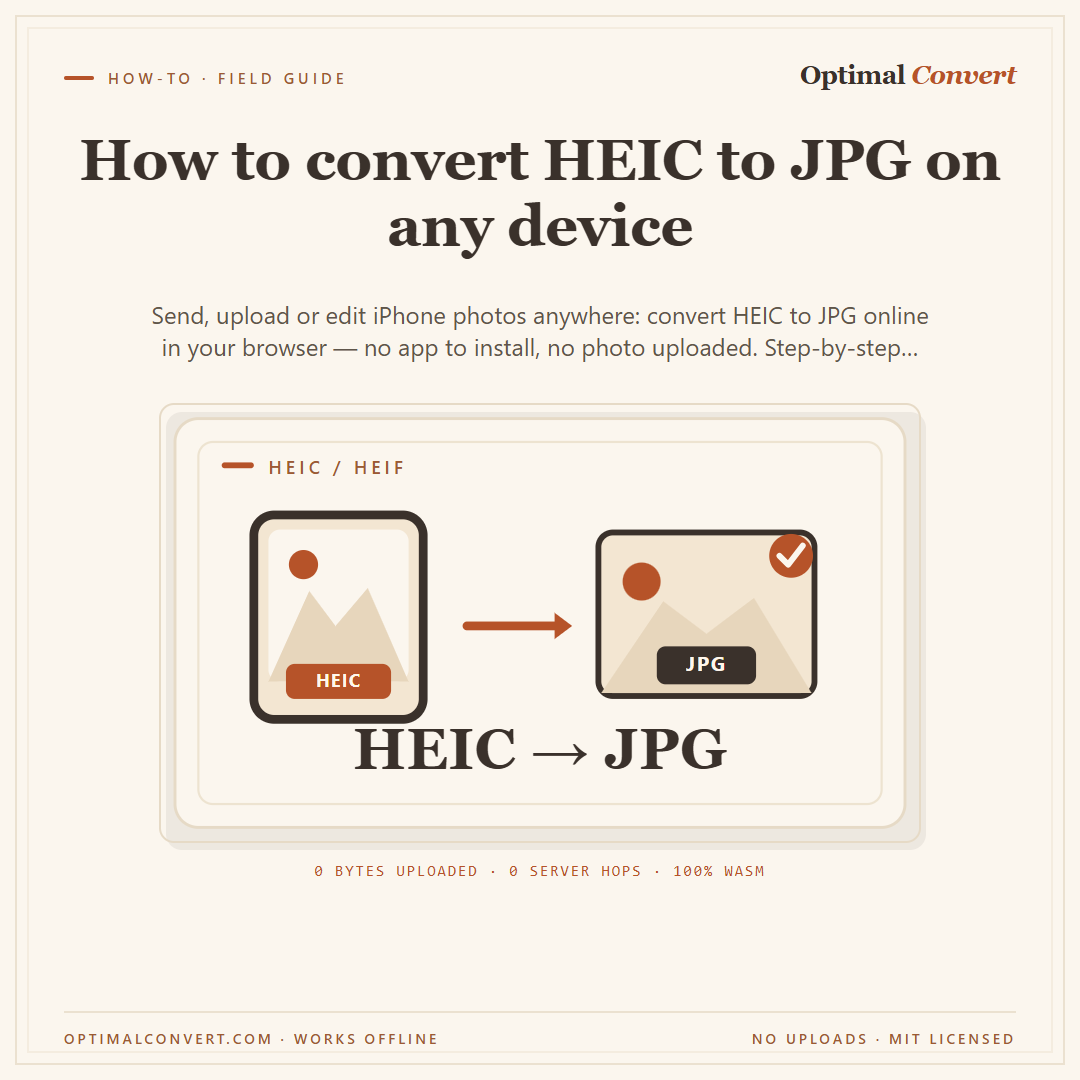 How to convert HEIC to JPG on any device — Instagram feed share card (1080 × 1080 px)