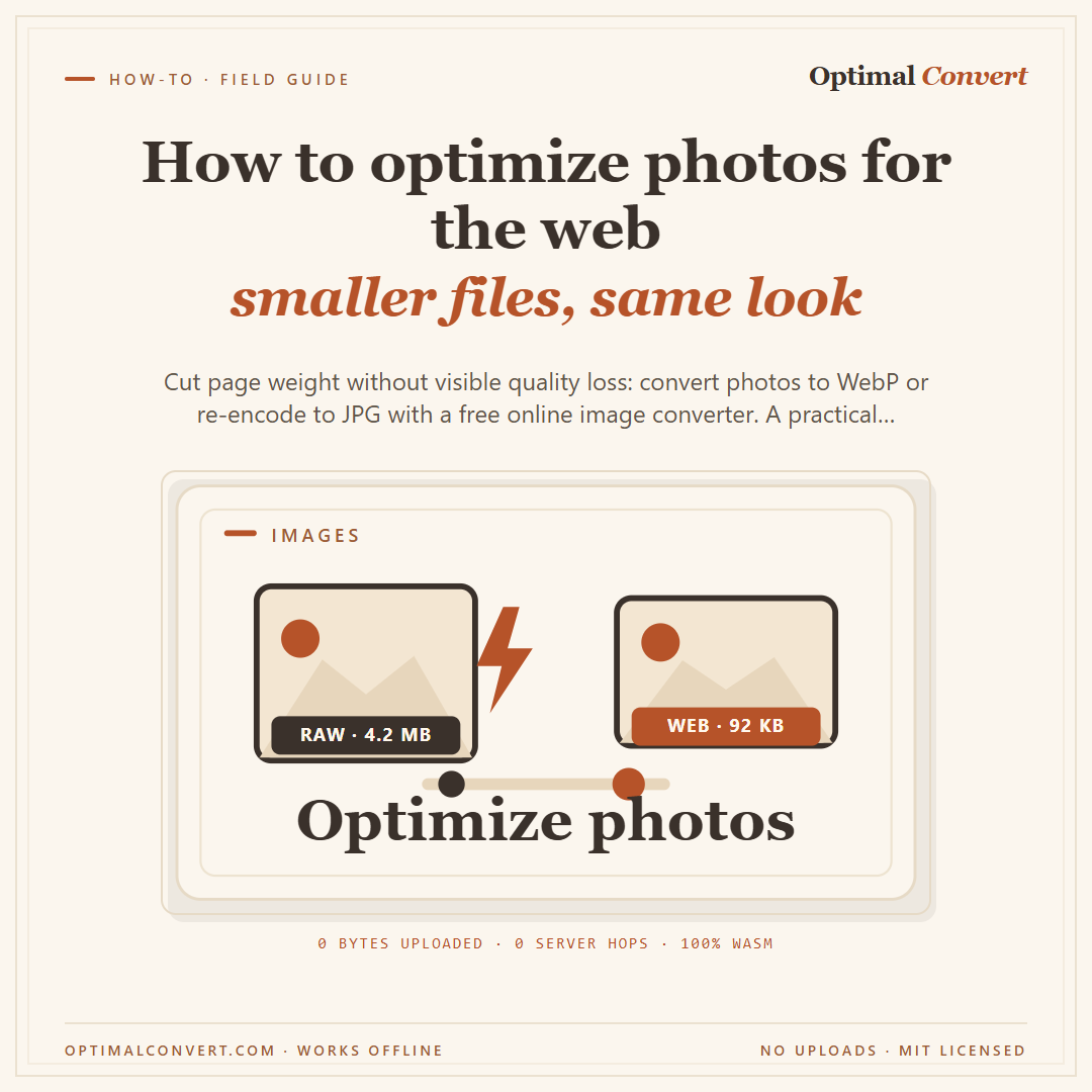 How to optimize photos for the web — Instagram feed share card (1080 × 1080 px)